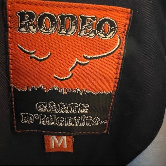 Rodeo Carte D'identite
Western Shirt Adult Men's Medium Blue and Gold - Picture 10 of 11